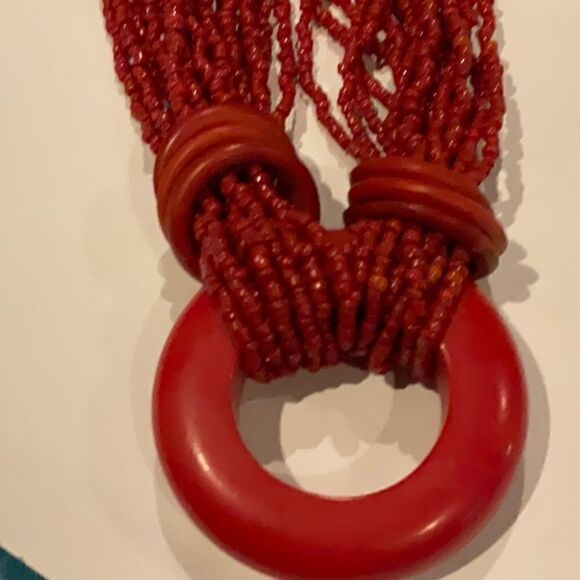 Vintage Sea Garden Red Coral Necklace - Picture 4 of 5